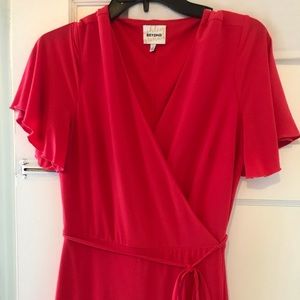 Red Wrap Dress